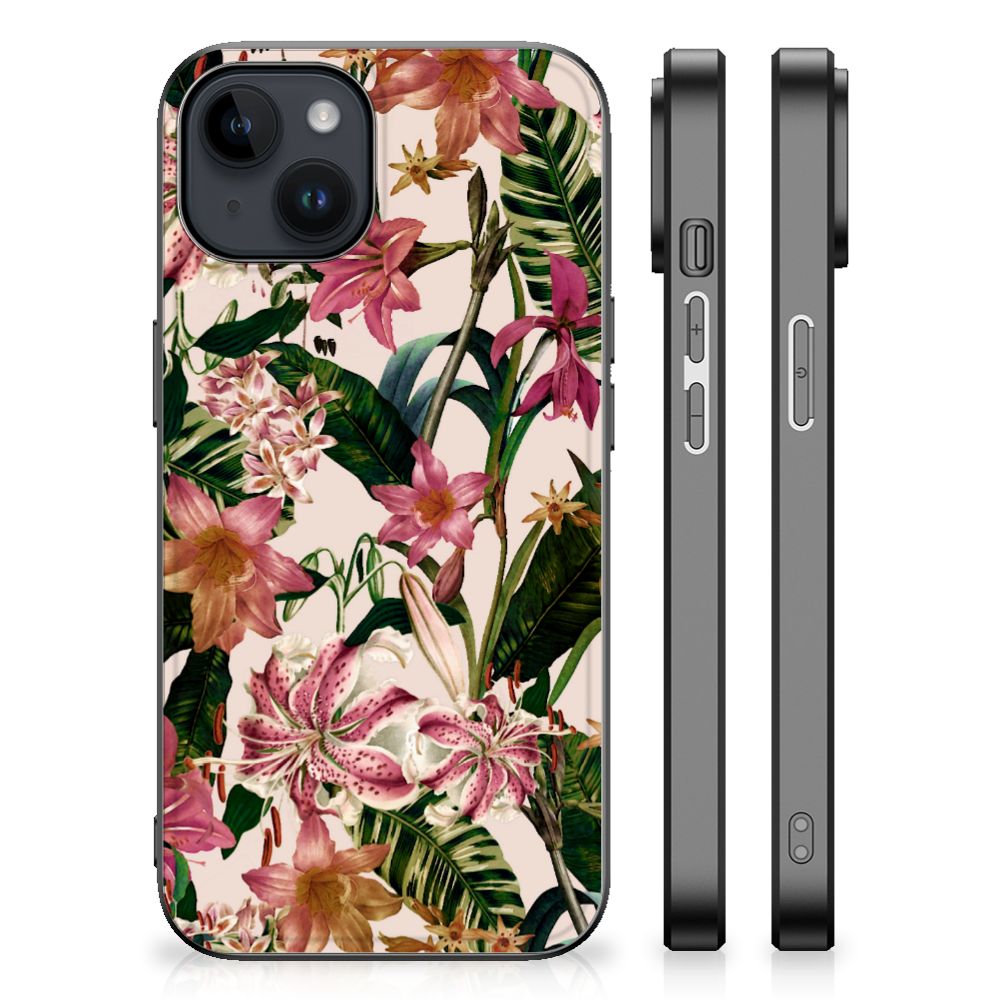 iPhone 15 Plus Bloemen Hoesje Flowers