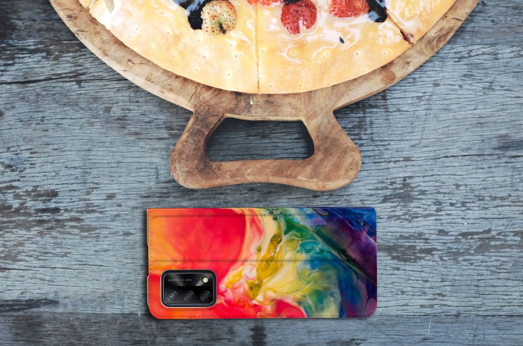 Bookcase OPPO A74 4G Watercolor Dark - B2C Telecom