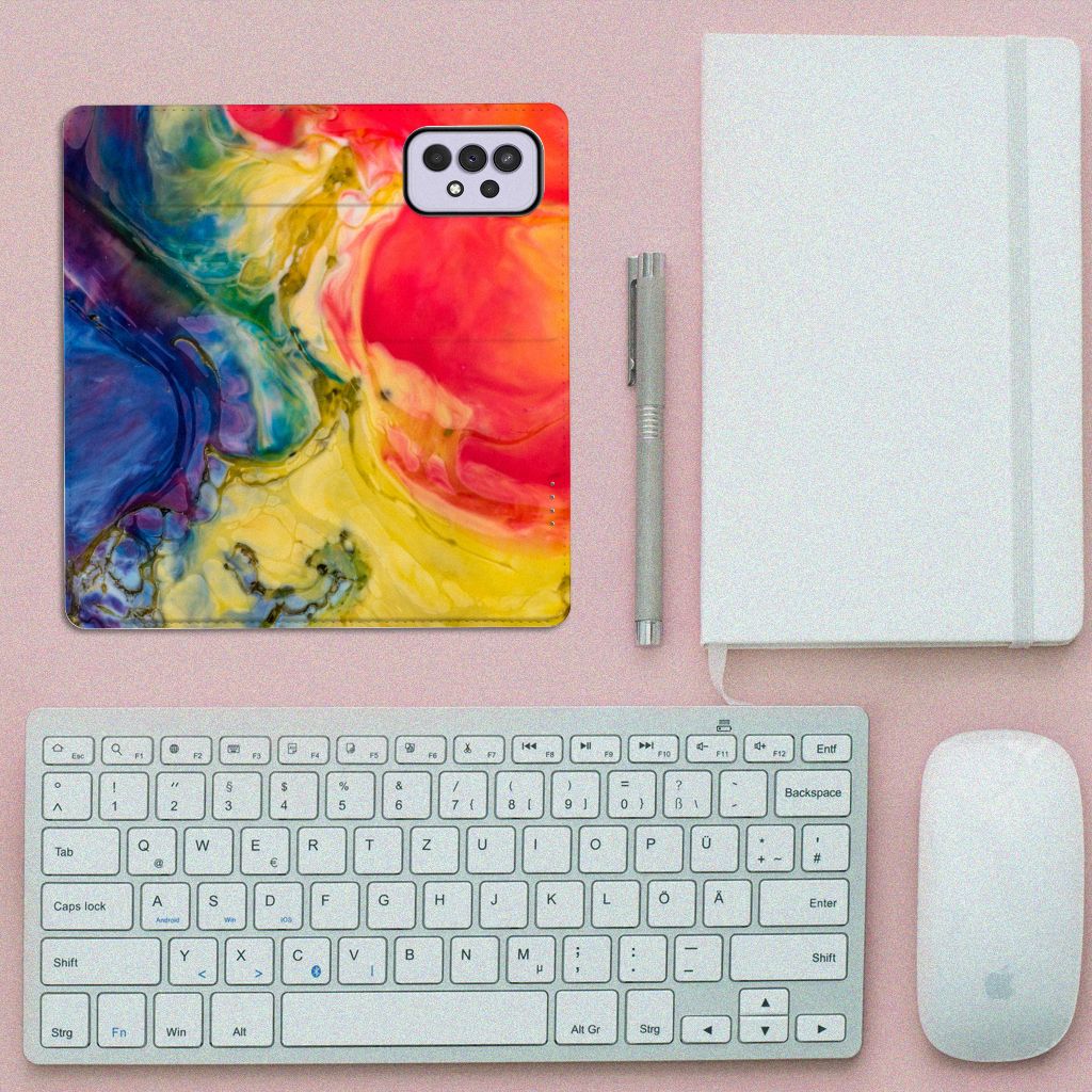 Bookcase Samsung Galaxy A33 5G Watercolor Dark - B2C Telecom