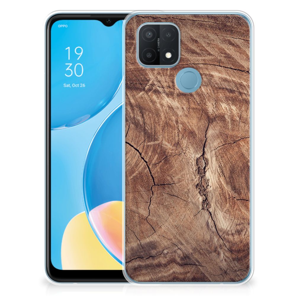 OPPO A15 Bumper Hoesje Tree Trunk