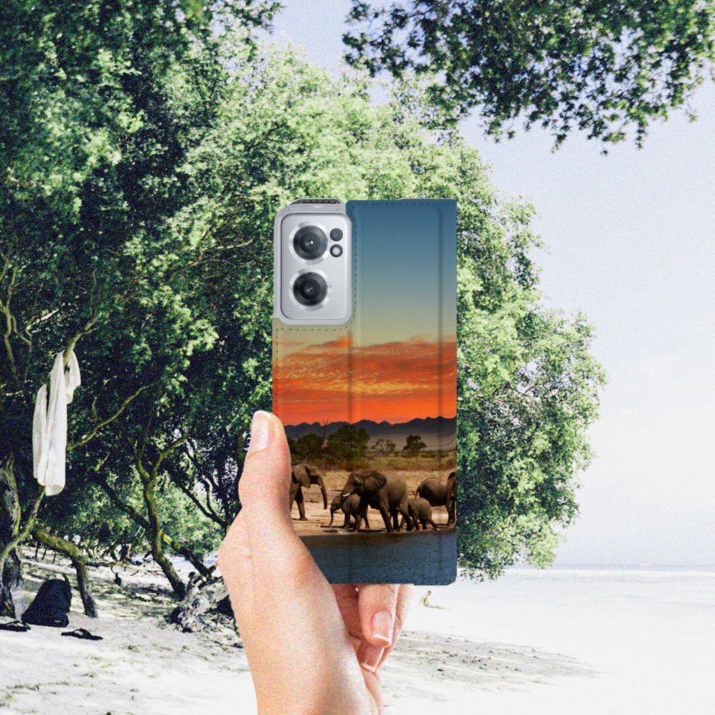 OnePlus Nord CE 2 5G Hoesje maken Olifanten - B2C Telecom