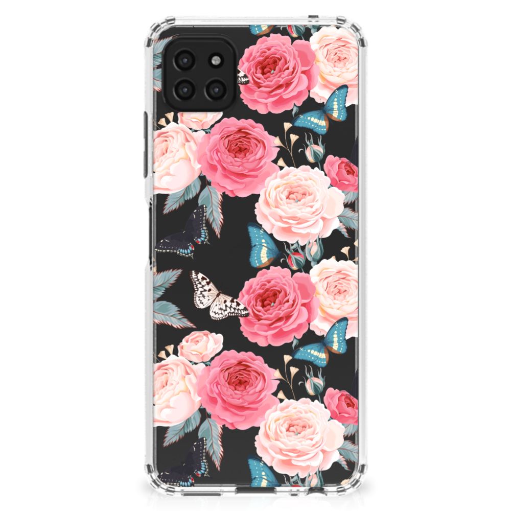 Samsung Galaxy A22 5G Case Butterfly Roses B2C Telecom