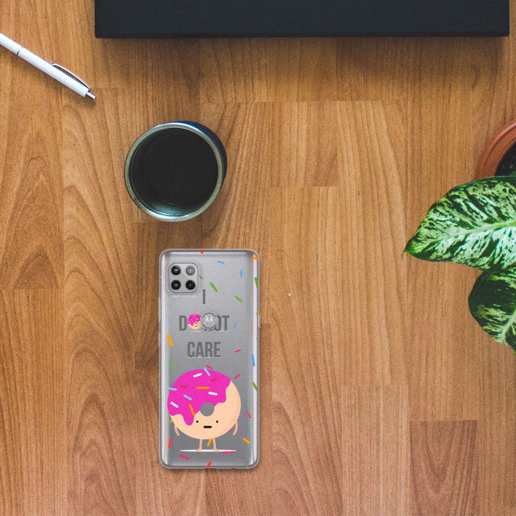 Motorola Moto G 5G Siliconen Case Donut Roze B2C Telecom