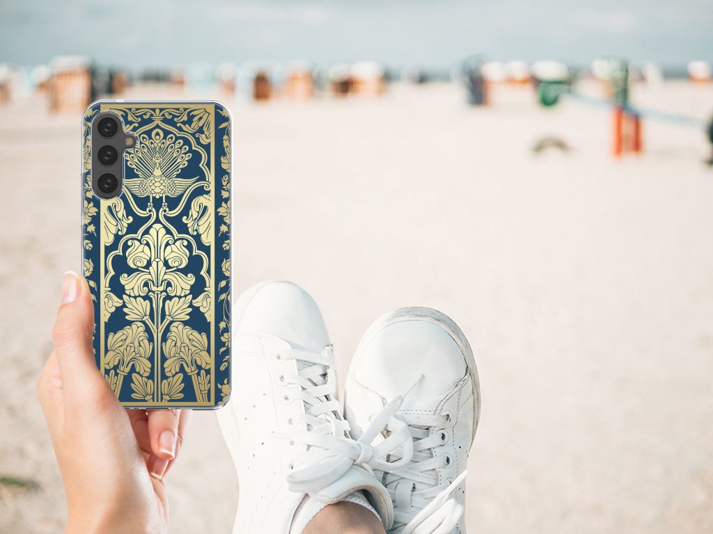 Samsung Galaxy A34 TPU Case Beige Flowers B2C Telecom
