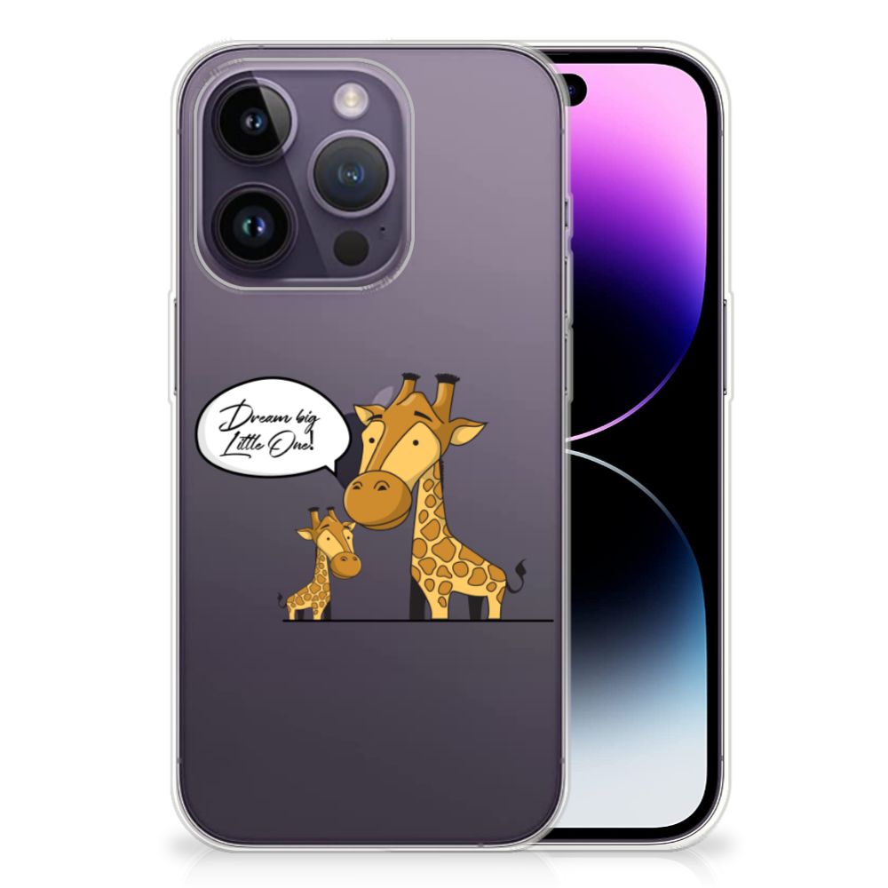Apple iPhone 14 Pro Telefoonhoesje met Naam Giraffe B2C Telecom