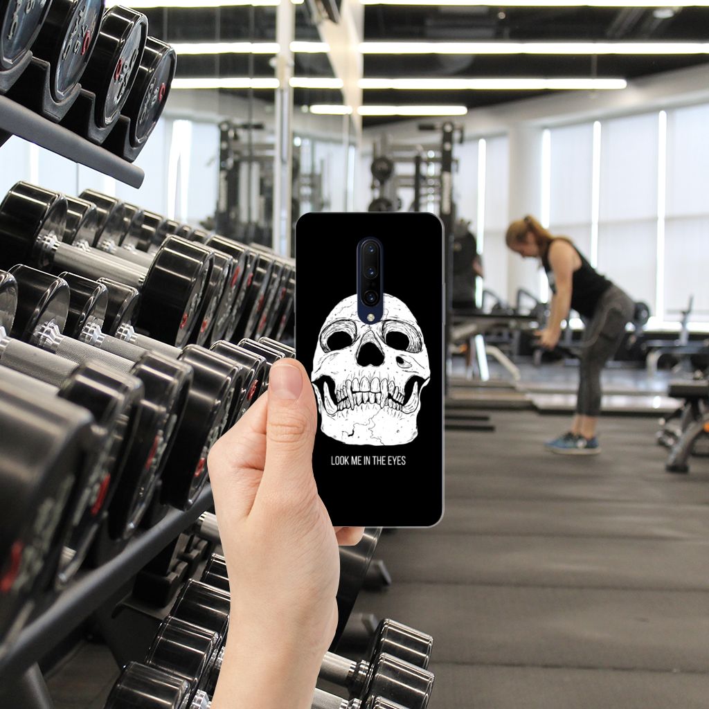 Silicone Back Case OnePlus 7 Pro Skull Eyes
