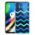 Motorola Moto G9 Plus TPU bumper Zigzag Blauw