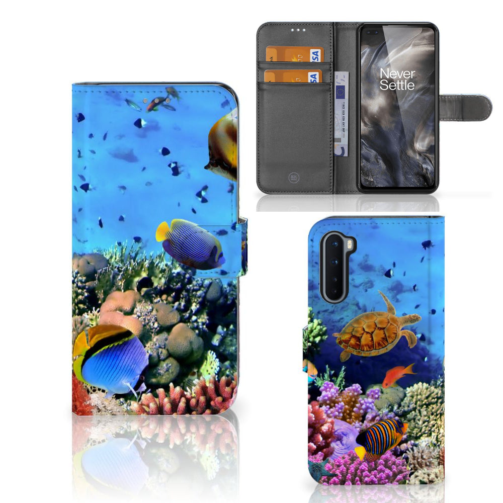 OnePlus Nord Telefoonhoesje met Pasjes Vissen