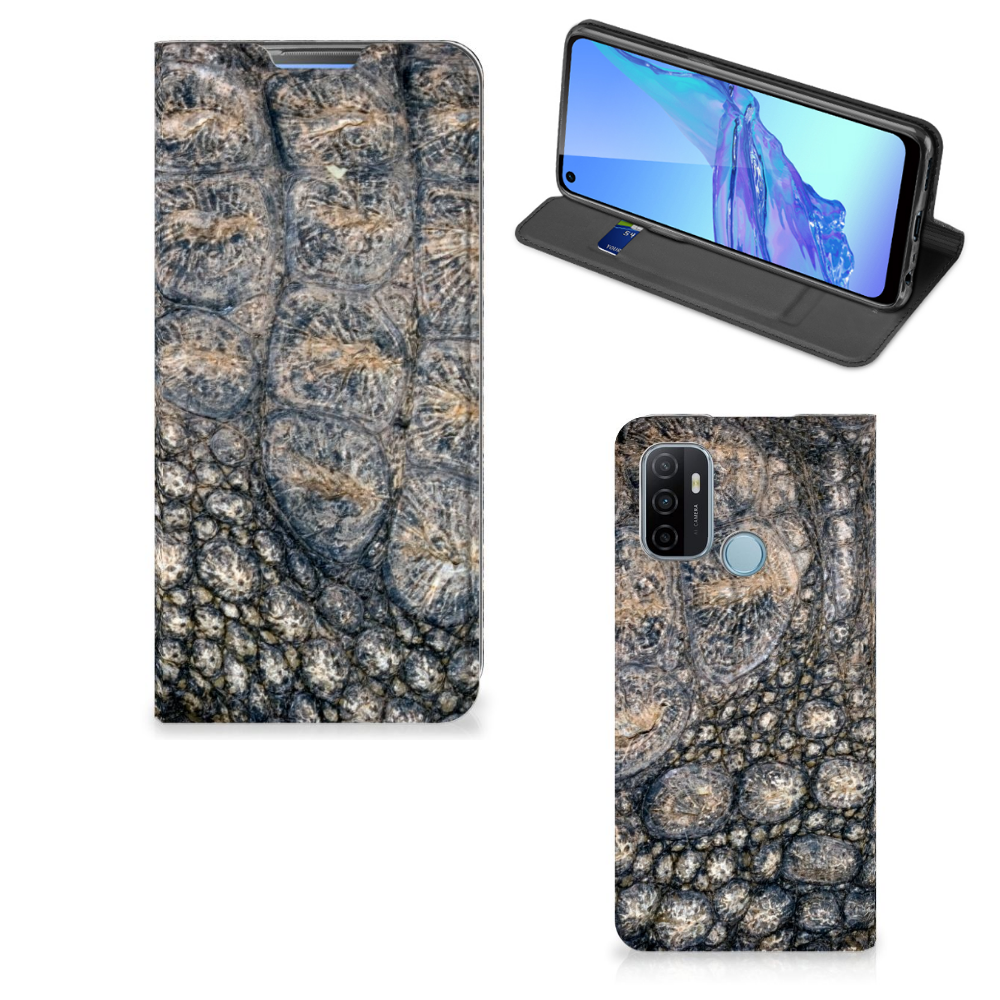 OPPO A53 | A53s Hoesje maken Krokodillenprint - B2C Telecom