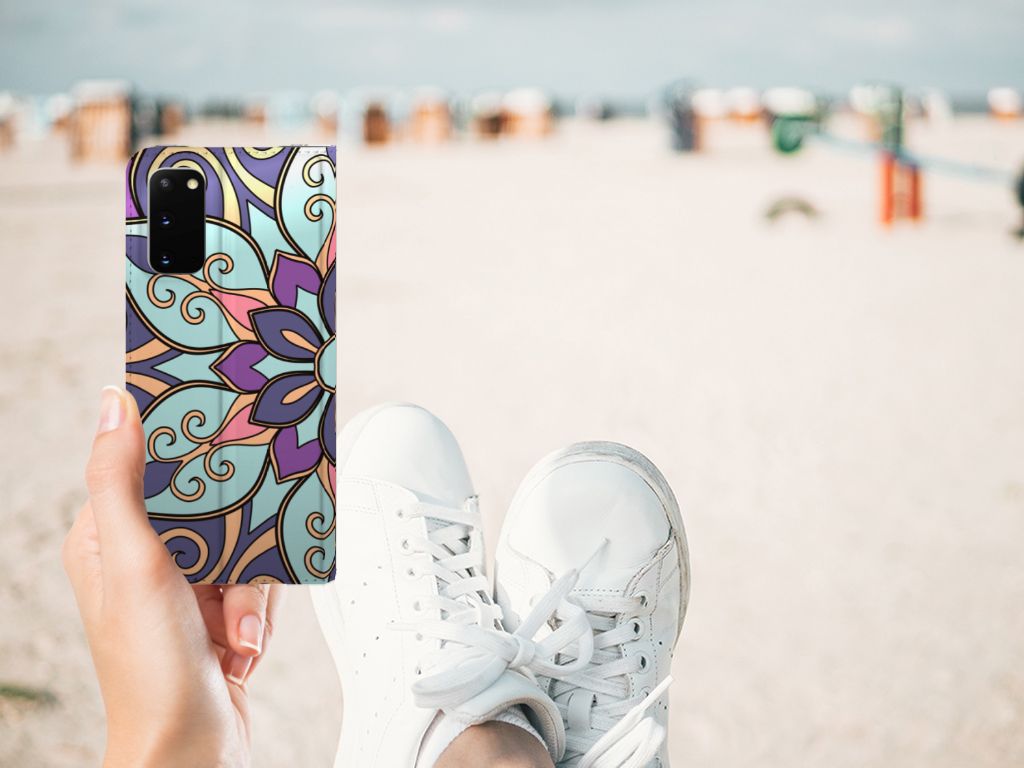 Samsung Galaxy S20 Smart Cover Purple Flower - B2C Telecom