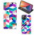 iPhone 12 | iPhone 12 Pro Stand Case Blokken Kleurrijk - B2C Telecom