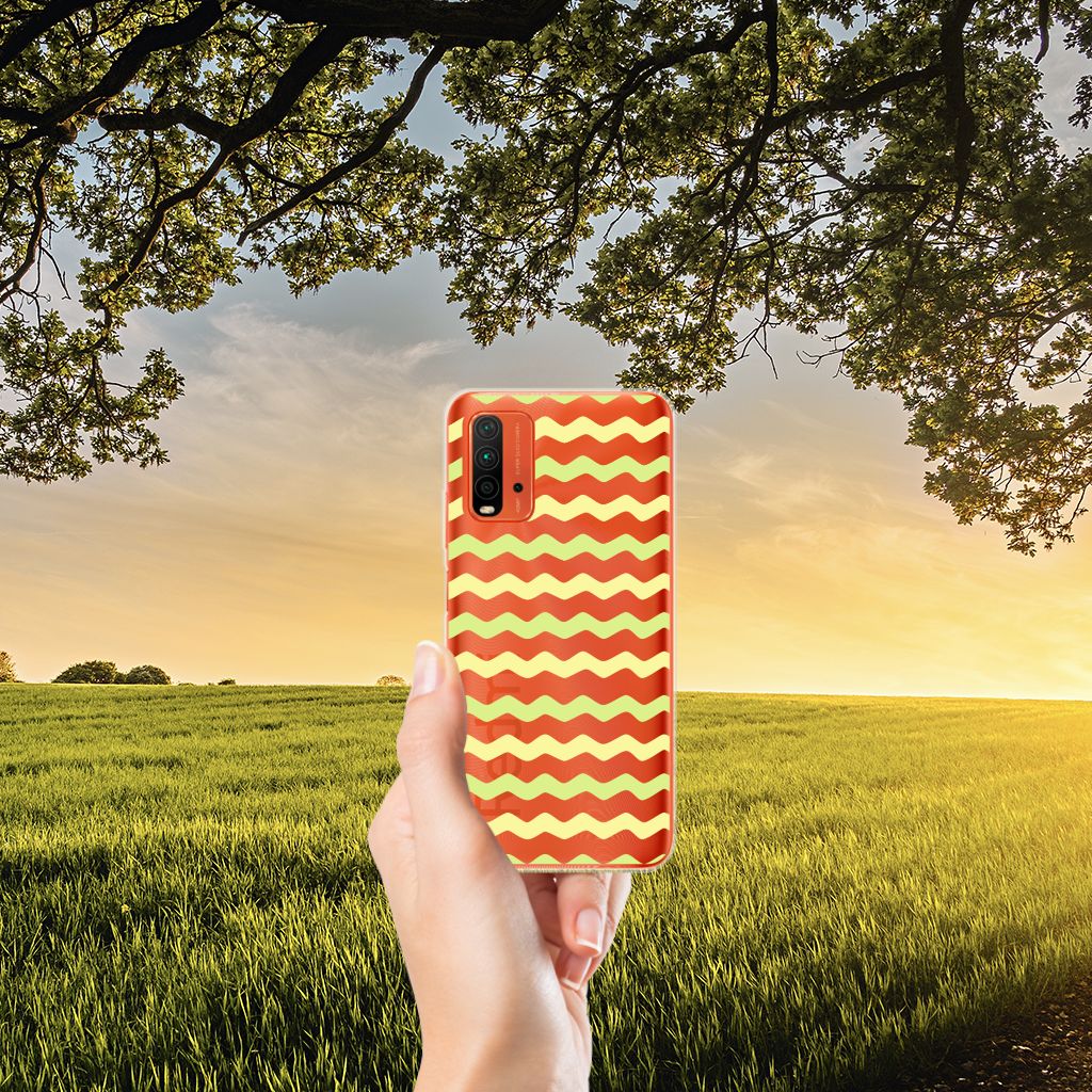 Xiaomi Poco M3 TPU bumper Waves Yellow