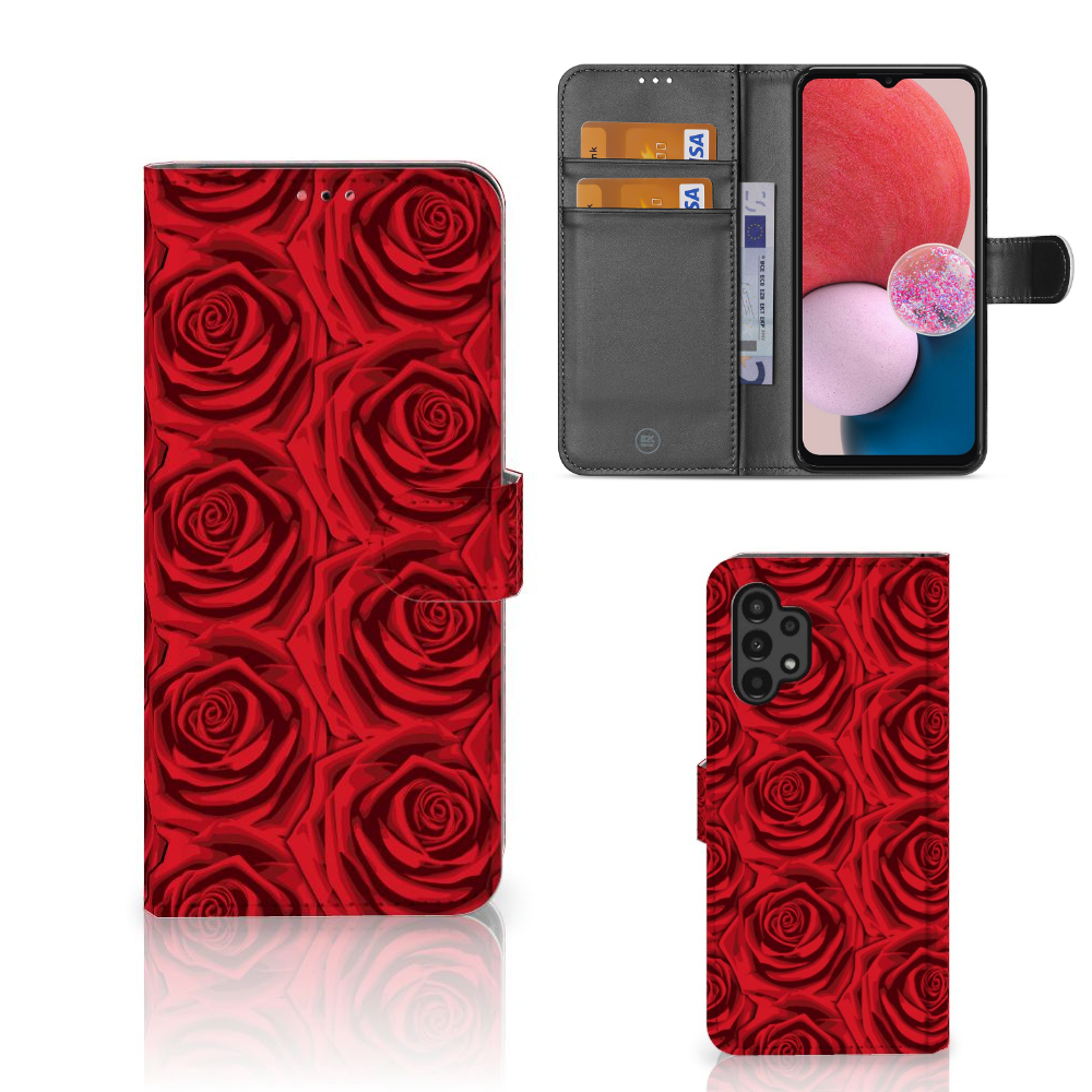 Samsung Galaxy A13 (4G) Hoesje Red Roses