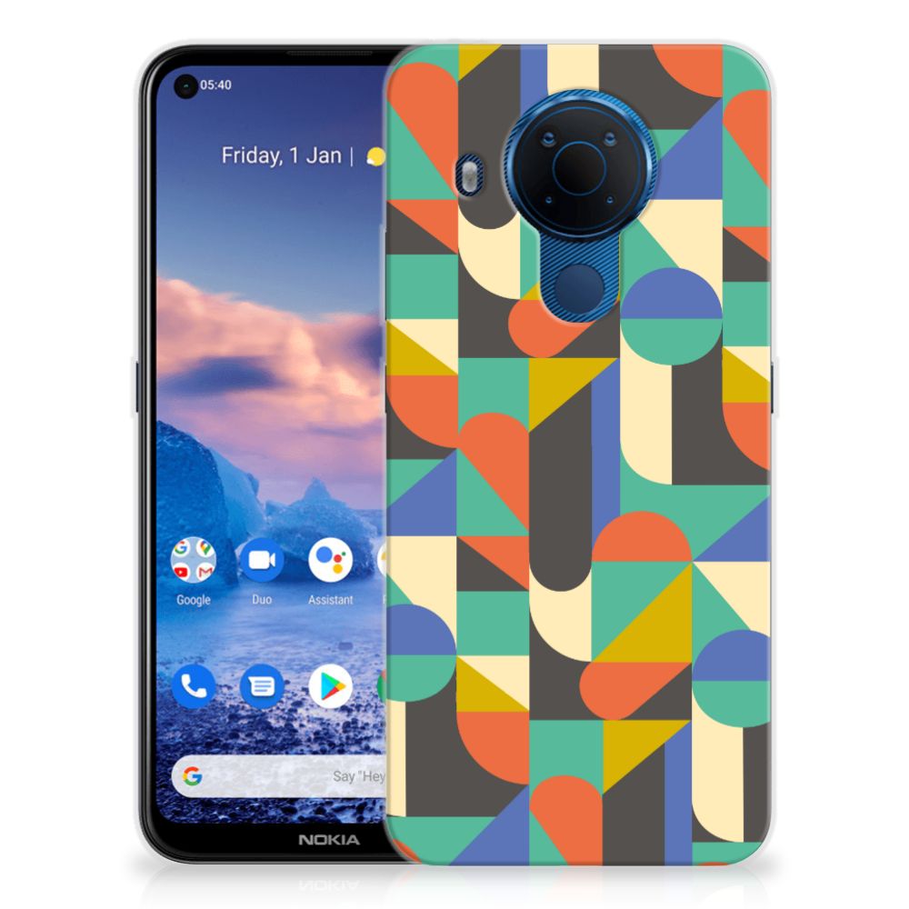 Nokia 5.4 TPU bumper Funky Retro