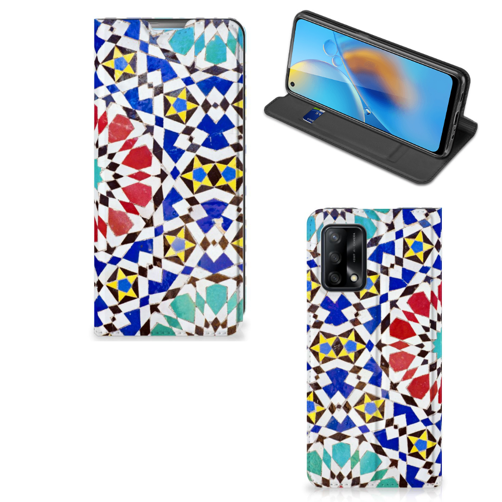 OPPO A74 4G Standcase Mozaïek - B2C Telecom