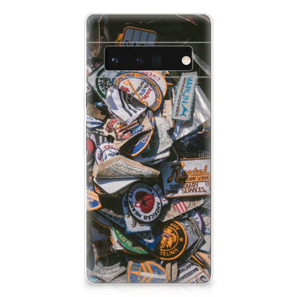 Google Pixel 6 Pro Siliconen Hoesje met foto Badges