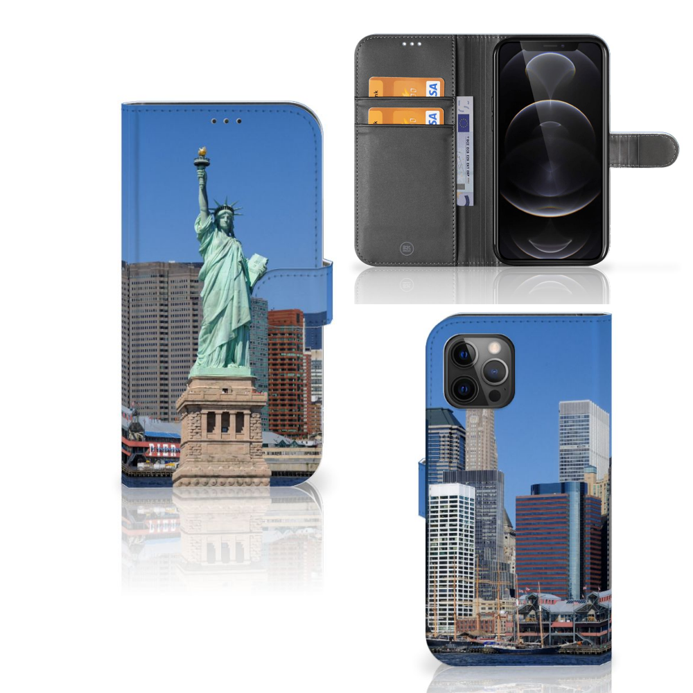 Apple iPhone 12 Pro Max Flip Cover Vrijheidsbeeld