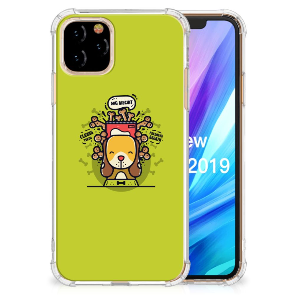 Apple iPhone 11 Pro Stevig Bumper Hoesje Doggy Biscuit