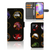 Samsung Galaxy A31 Leuk Hoesje Cartoon met kleurrijke dierenlogo's op een zwarte achtergrond.