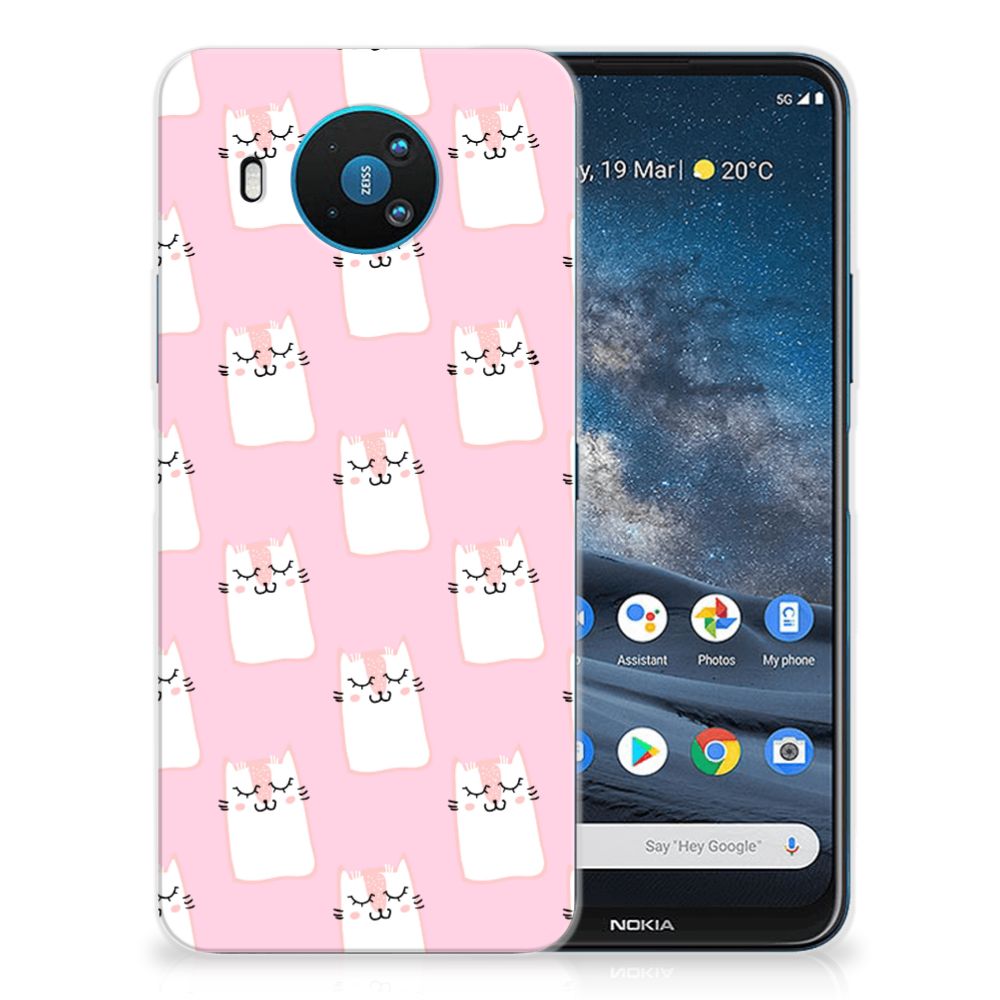 Nokia 8.3 TPU Hoesje Sleeping Cats