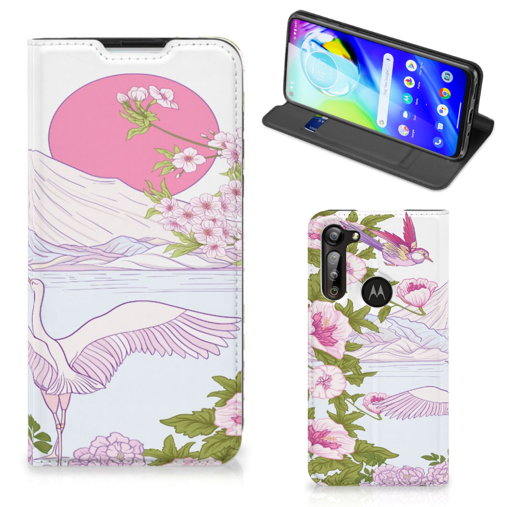 Motorola Moto G8 Power Hoesje maken Bird Standing - B2C Telecom