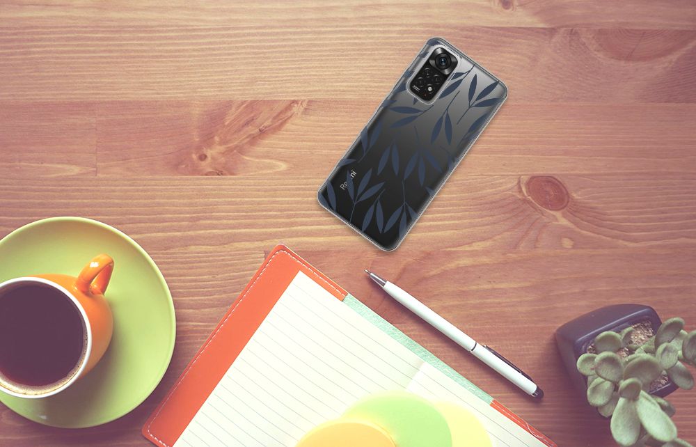 Xiaomi Redmi 10 | Redmi Note 11 4G TPU Case Leaves Blue B2C Telecom