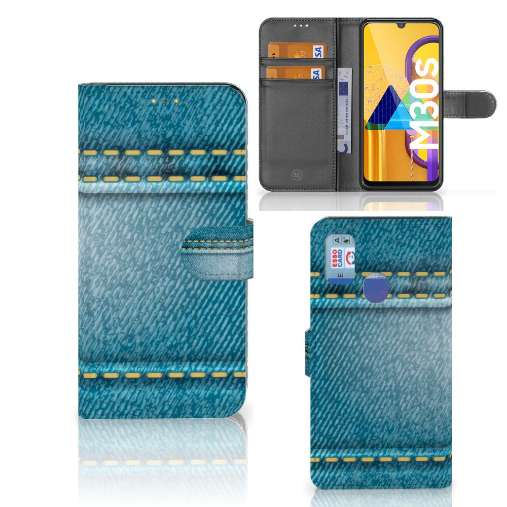 Samsung Galaxy M21 | M30s Wallet Case met Pasjes Jeans