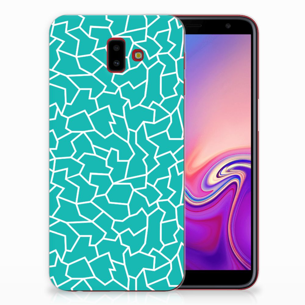 Samsung Galaxy J6 Plus (2018) Hoesje maken Cracks Blue