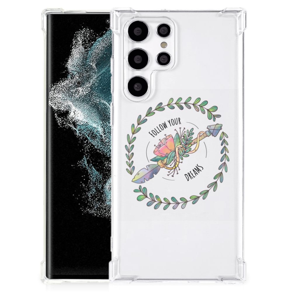Samsung Galaxy S22 Ultra Stevig Bumper Hoesje Boho Dreams B2C Telecom