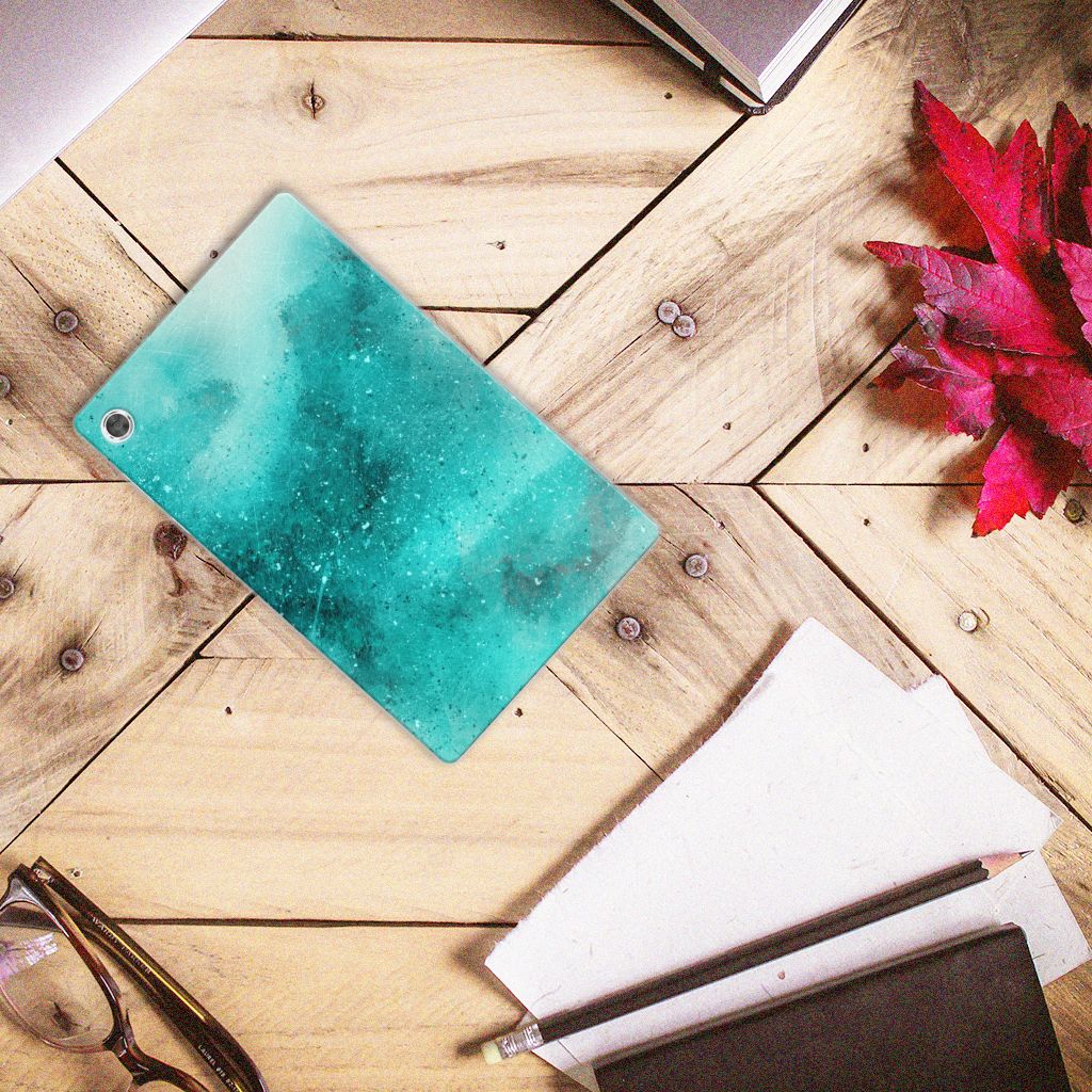 Tablethoes Lenovo Tab M10 Plus Painting Blue - B2C Telecom