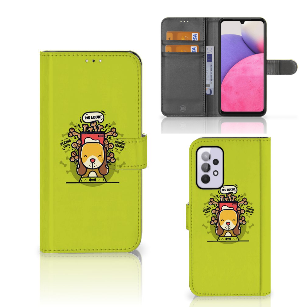 Samsung Galaxy A33 5G Leuk Hoesje Doggy Biscuit