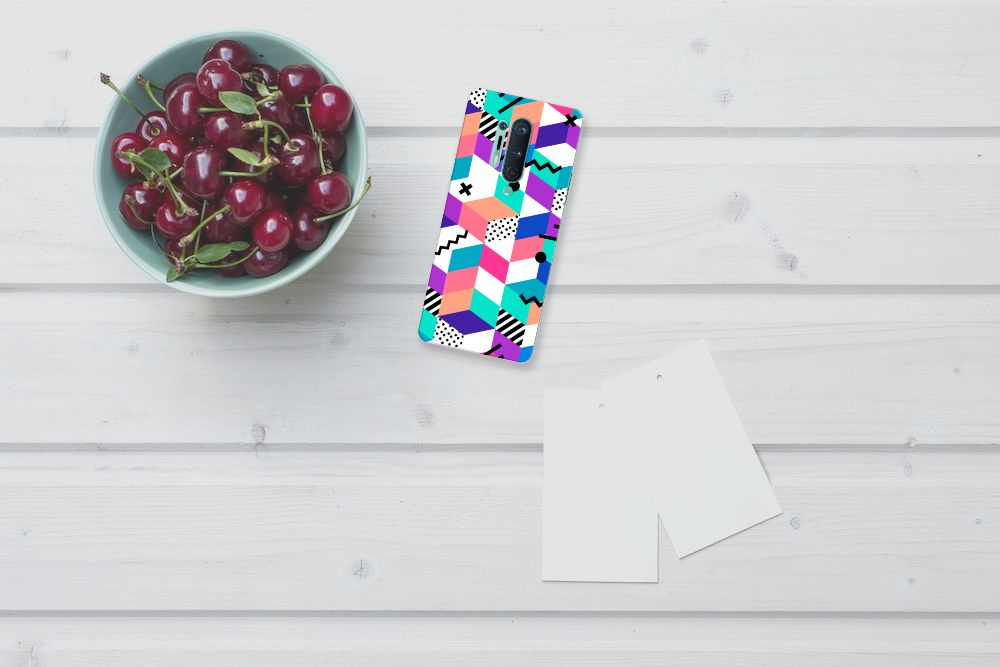 OnePlus 8 Pro TPU Hoesje Blokken Kleurrijk B2C Telecom