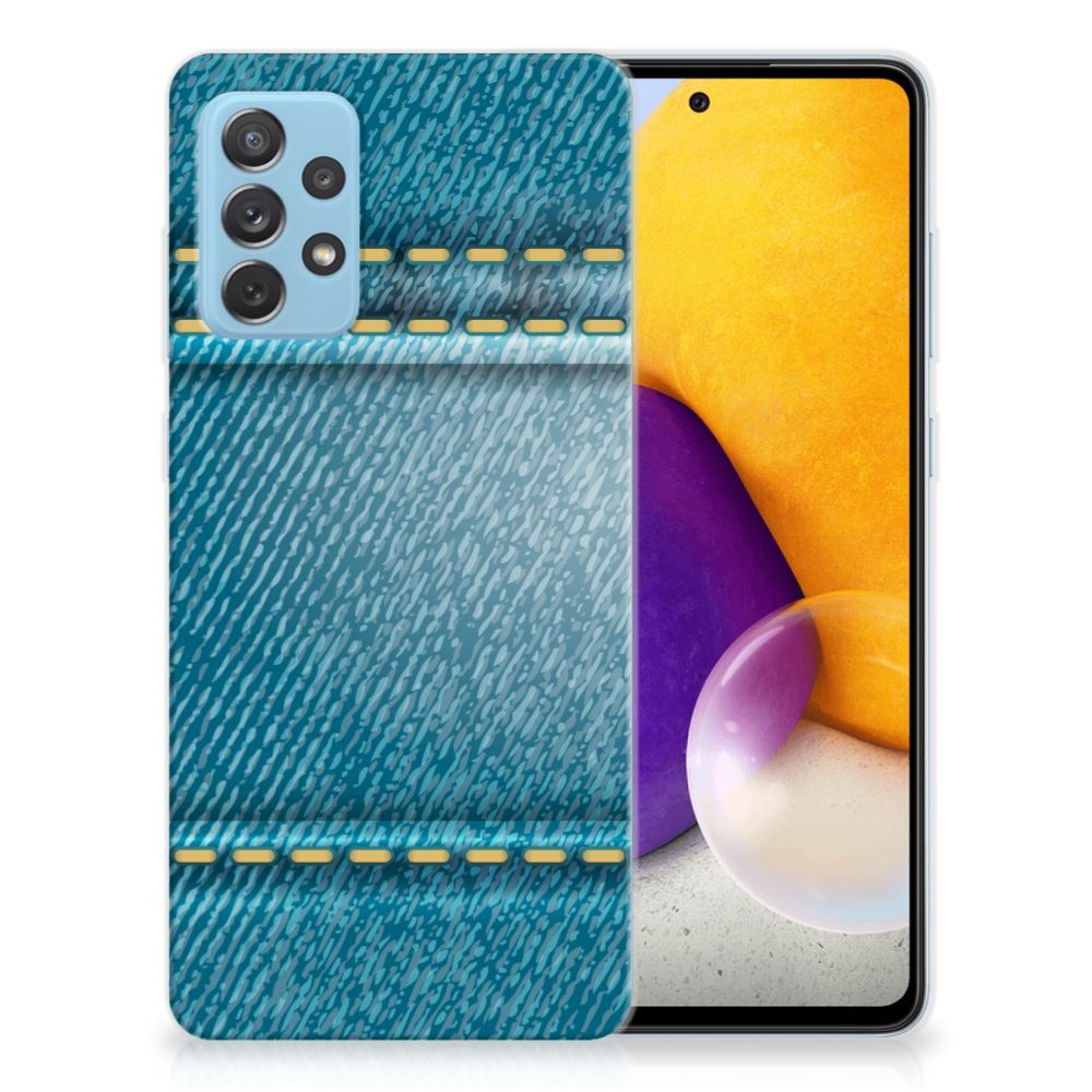 Samsung Galaxy A72 Silicone Back Cover Jeans