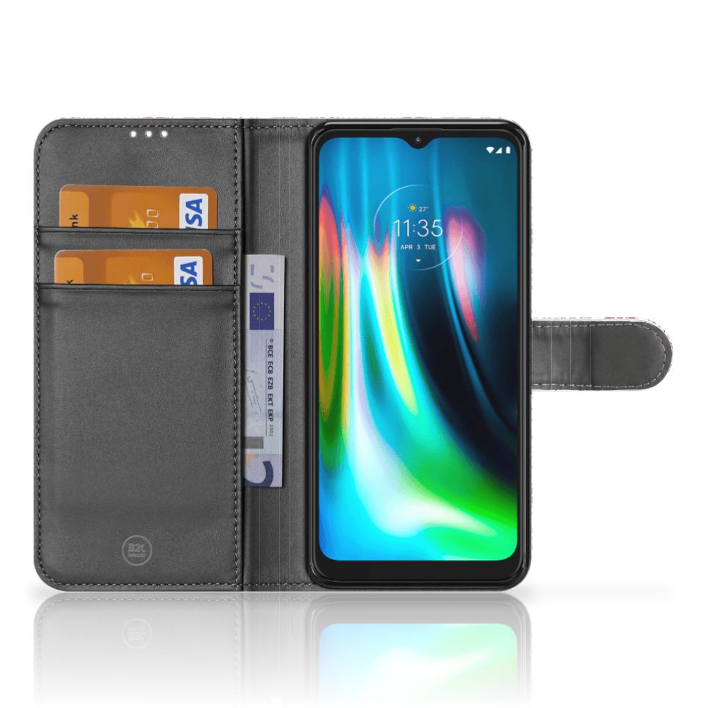 Motorola Moto G9 Play | E7 Plus Bookcase Tiles Color
