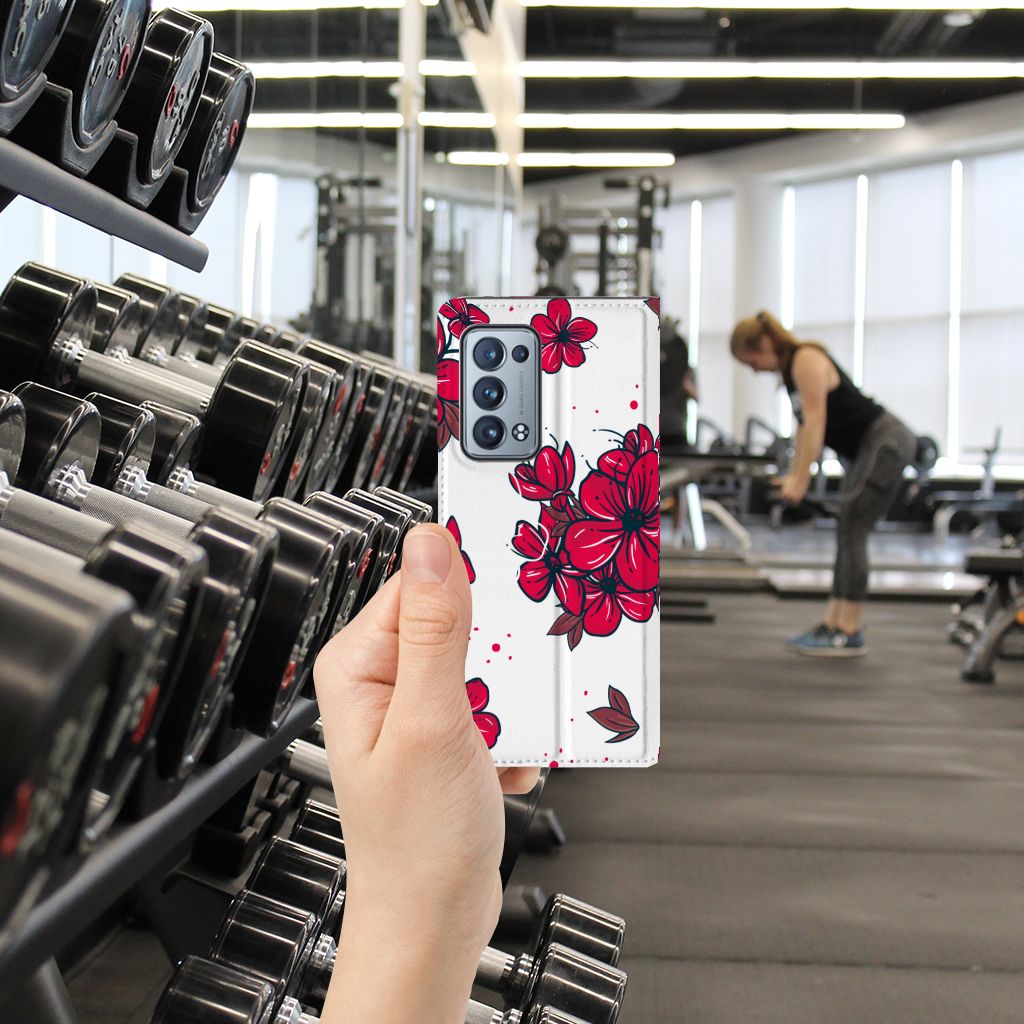 OPPO Reno 6 Pro Plus 5G Smart Cover Blossom Red - B2C Telecom