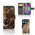 Samsung Galaxy A40 Telefoonhoesje met Pasjes Luipaard
