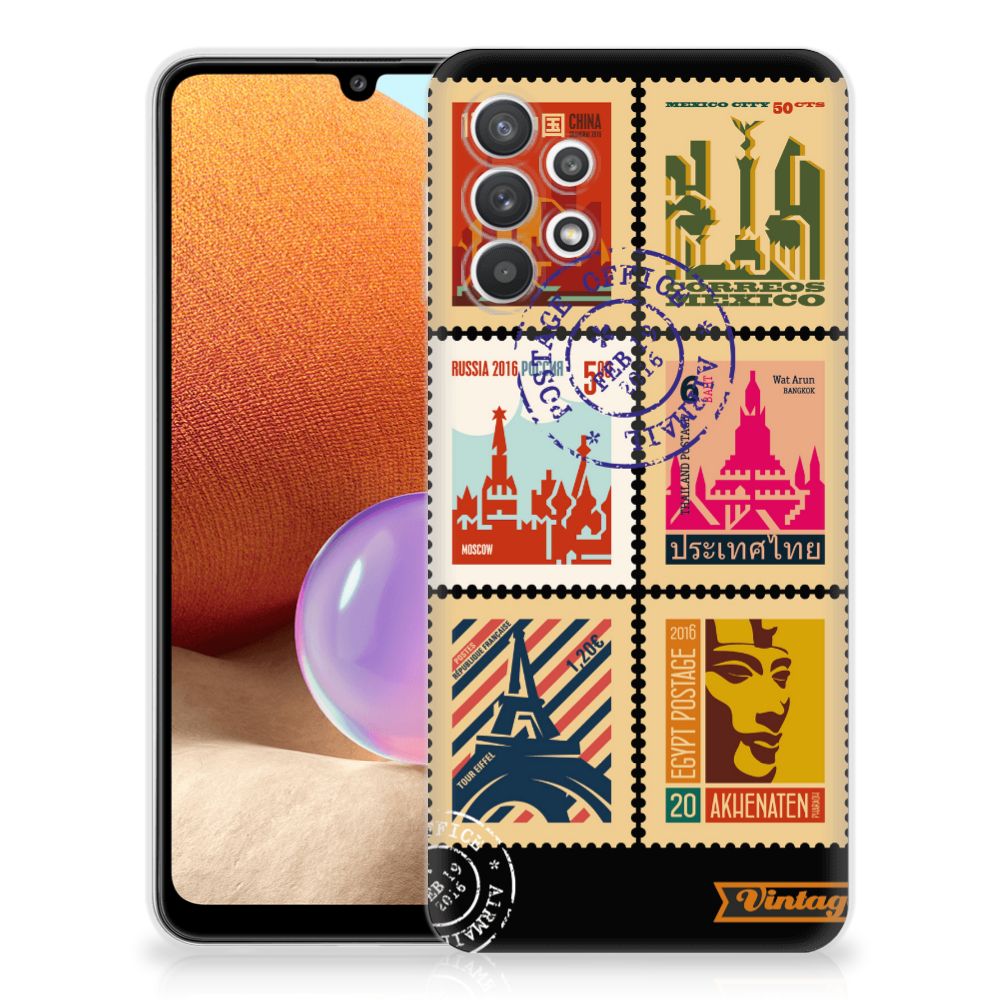 Samsung Galaxy A32 4G | A32 5G Enterprise Editie Siliconen Back Cover Postzegels B2C Telecom
