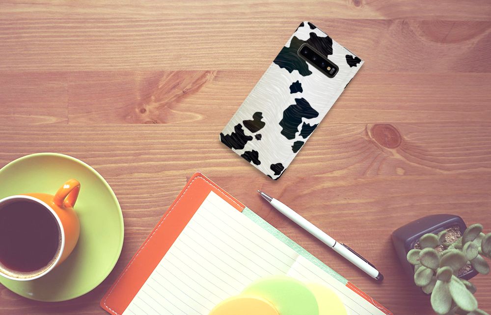 Samsung Galaxy S10 Plus Hoesje maken Koeienvlekken