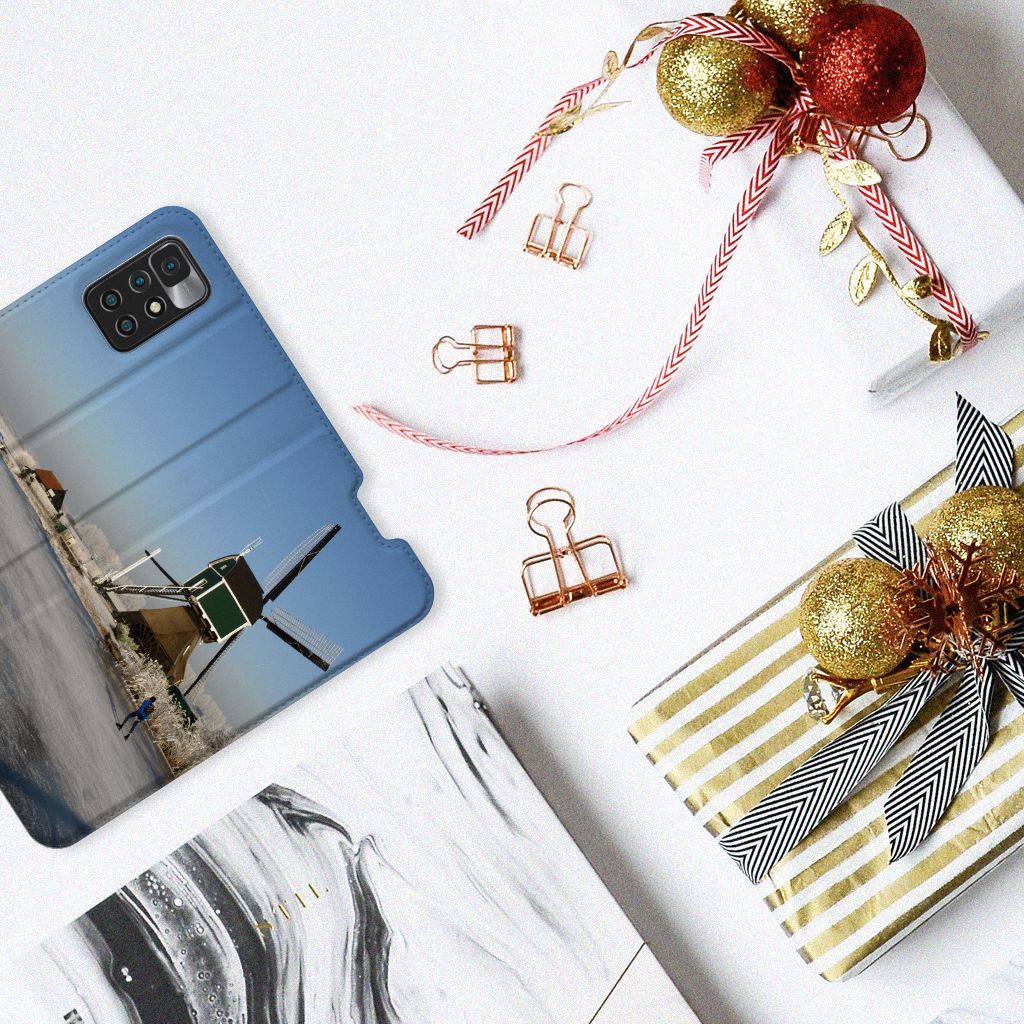 Xiaomi Redmi 10 Book Cover Schaatsers - B2C Telecom