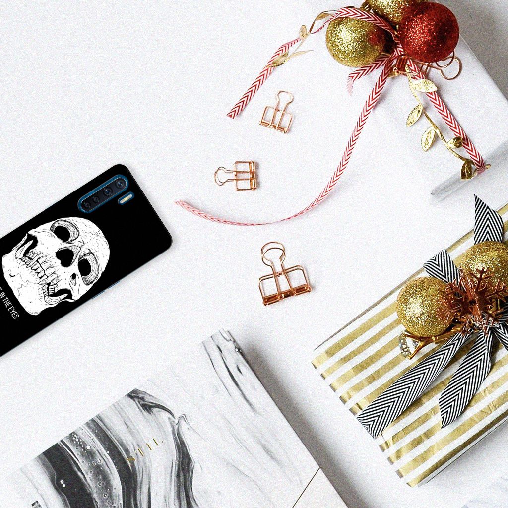Silicone Back Case OPPO A91 Skull Eyes B2C Telecom
