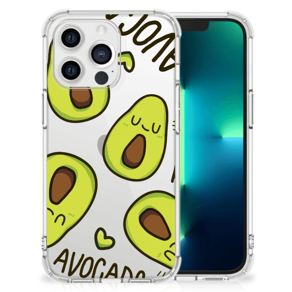 Apple iPhone 13 Pro Stevig Bumper Hoesje Avocado Singing B2C Telecom