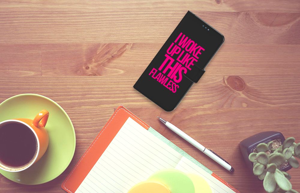 OnePlus Nord N10 Hoesje met naam Woke Up - Origineel Cadeau Zelf Maken