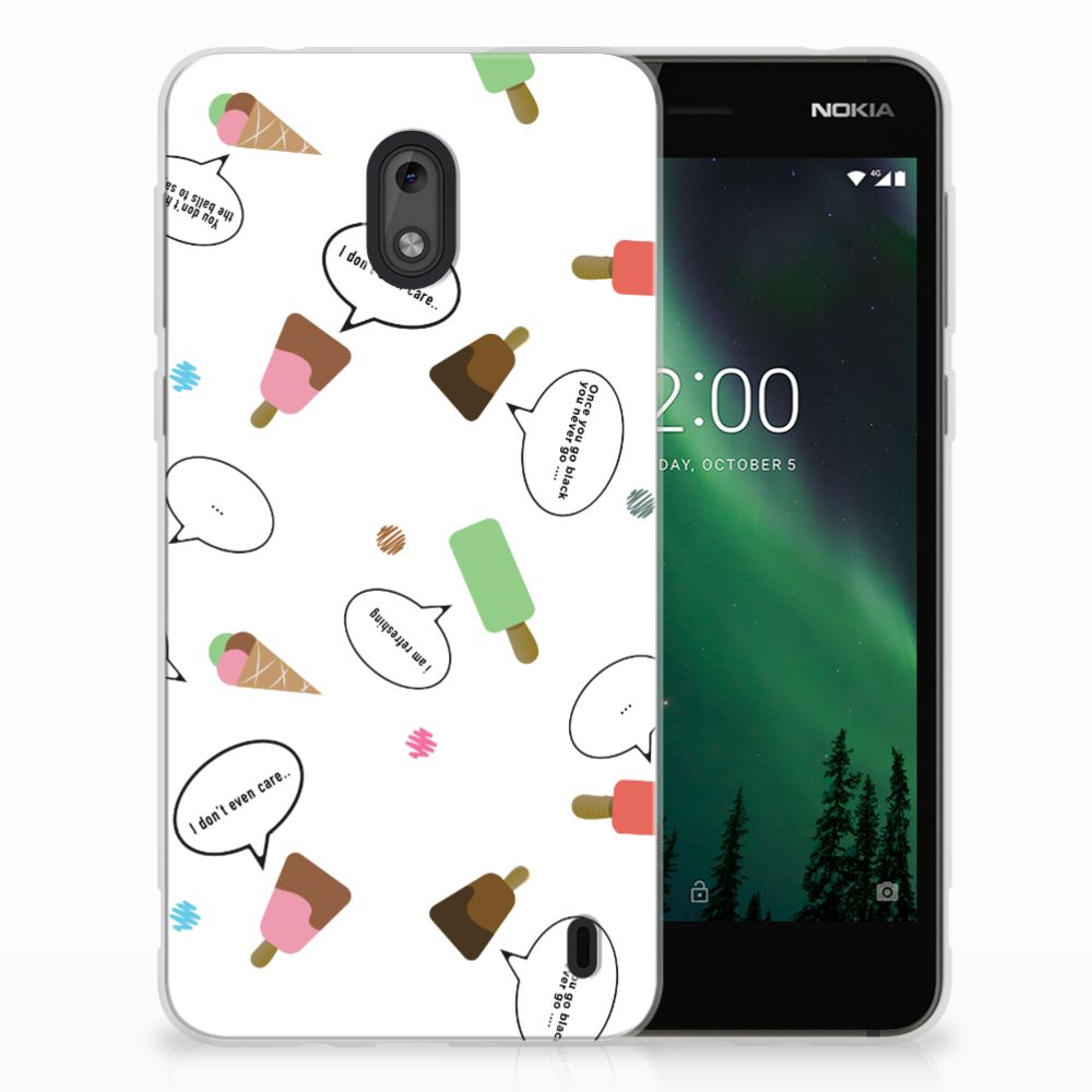 Nokia 2 Siliconen Case IJsjes