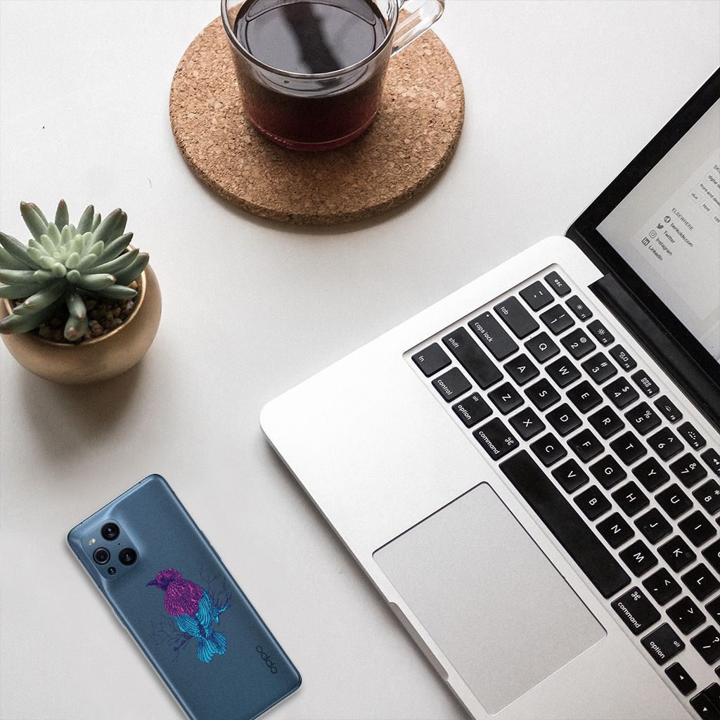 OPPO Find X3 | X3 Pro Telefoonhoesje met Naam Merel B2C Telecom