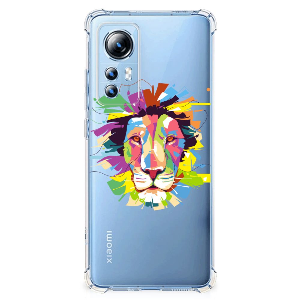Xiaomi 12 Lite Stevig Bumper Hoesje Lion Color