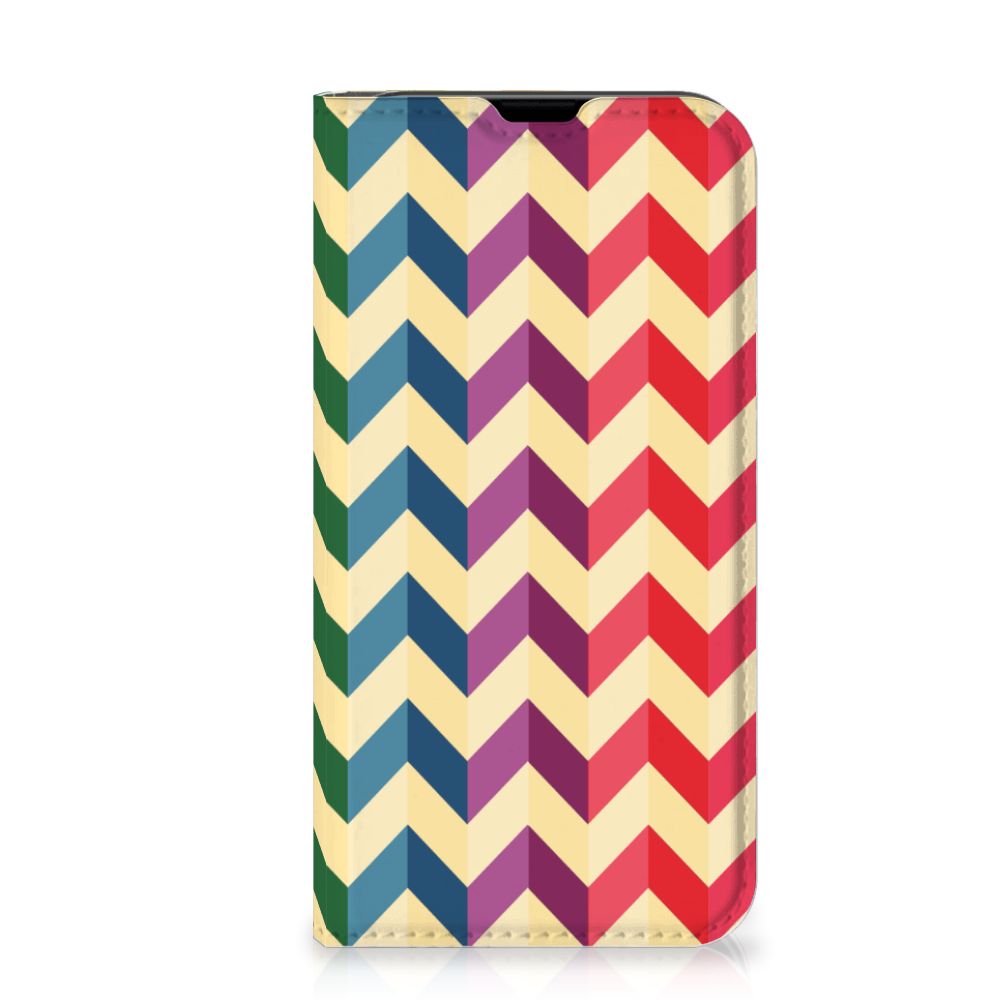 iPhone 13 Mini Hoesje met Magneet Zigzag Multi Color - B2C Telecom