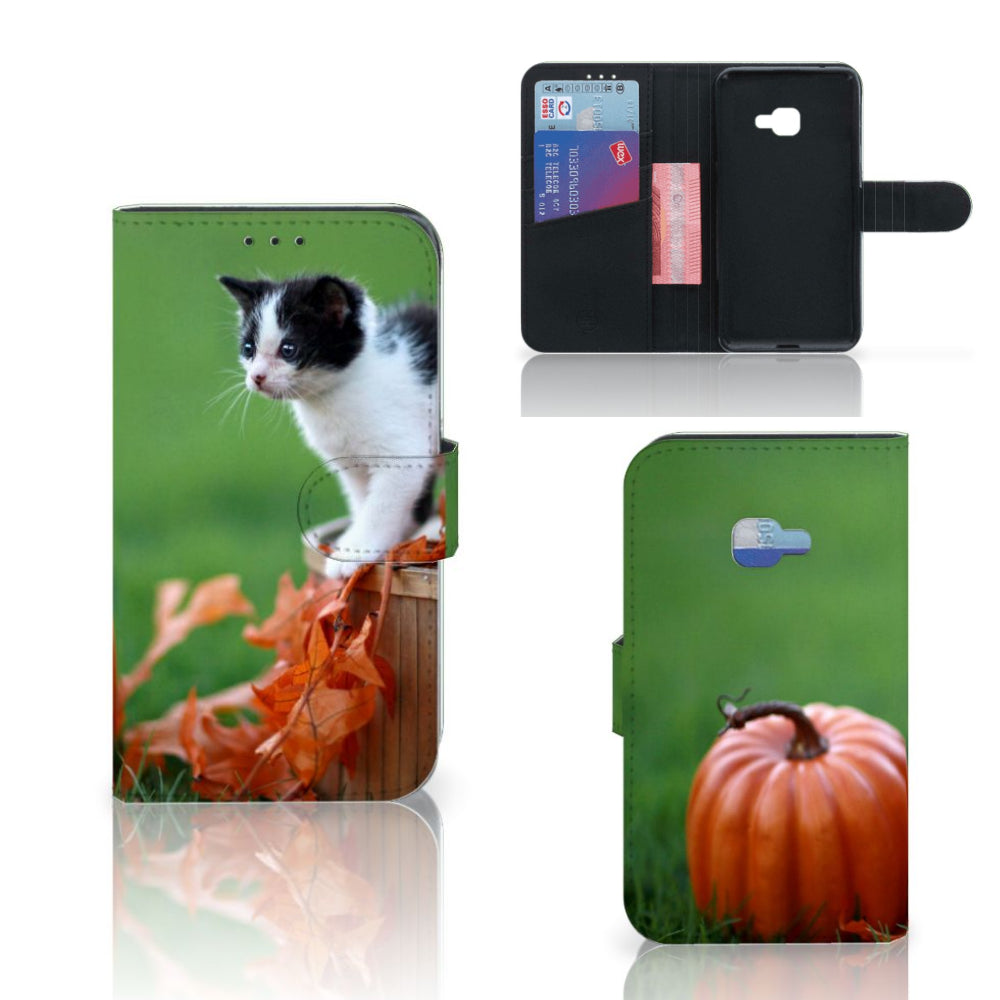 Samsung Galaxy Xcover 4 | Xcover 4s Telefoonhoesje met Pasjes Kitten