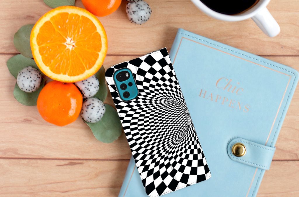 Motorola Moto G22 Stand Case Illusie - B2C Telecom