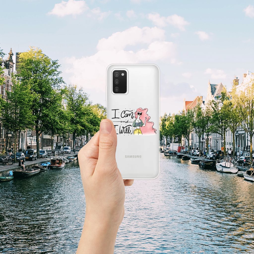 Samsung Galaxy A03S Telefoonhoesje met Naam i Can