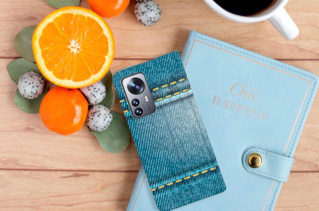 Xiaomi 12 Pro Hippe Standcase Jeans - B2C Telecom